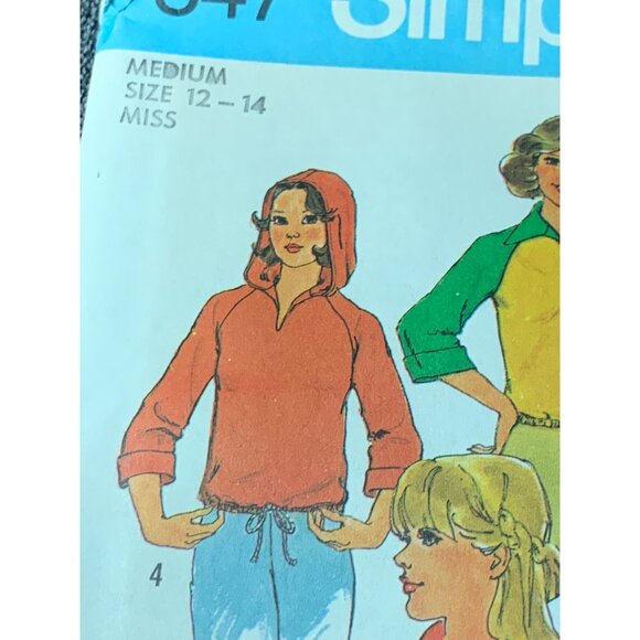 Simplicity Misses Top Sewing Pattern sz 12-14 7847 - uncut - Picture 8 of 9